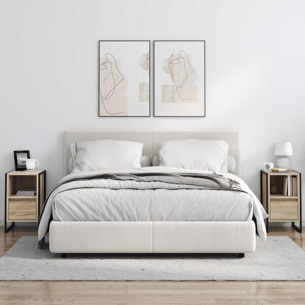 vidaXL Nočn&iacute; stolek Sonoma 39,5 x 30 x 50 cm kompozitn&iacute; dřevo