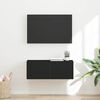 vidaXL TV wall cabinet Čern&aacute; 78,5 x 31 x 29,5 cm kompozitn&iacute; dřevo