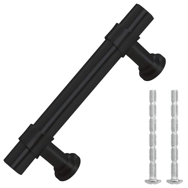 vidaXL N&aacute;bytkov&eacute; &uacute;chytky 10 ks čern&eacute; 64 mm nerezov&aacute; ocel