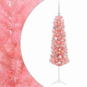 vidaXL &Scaron;t&iacute;hl&yacute; uměl&yacute; v&aacute;nočn&iacute; stromek s v&aacute;nočn&iacute;mi koulemi 120 cm 150 LED