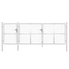vidaXL Pletiv&aacute; zahradn&iacute; branka stř&iacute;brn&aacute; 400 x 125 cm pozinkovan&aacute; ocel