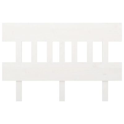 vidaXL Čelo postele bílé 143,5 x 3 x 81 cm masivní borovice