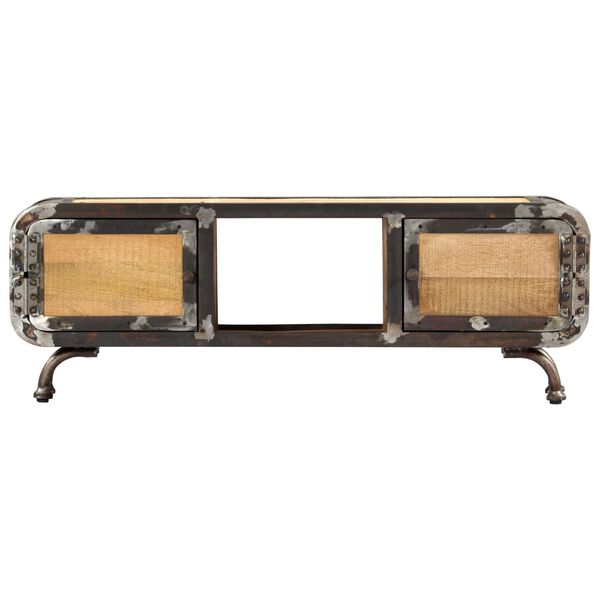 vidaXL TV stolek 120 x 30 x 42 cm masivn&iacute; mangovn&iacute;kov&eacute; dřevo