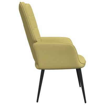 vidaXL Relaxační židle zelená textil