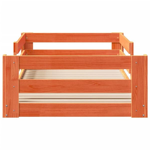 vidaXL Postel bez matrace voskově hněd&aacute; 100 x 200 cm masivn&iacute; borovice