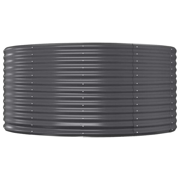 vidaXL Vyv&yacute;&scaron;en&yacute; z&aacute;hon antracitov&yacute; 212 x 140 x 68 cm pozinkovan&aacute; ocel