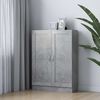 vidaXL Knihovna betonově &scaron;ed&aacute; 82,5 x 30,5 x 115 cm kompozitn&iacute; dřevo