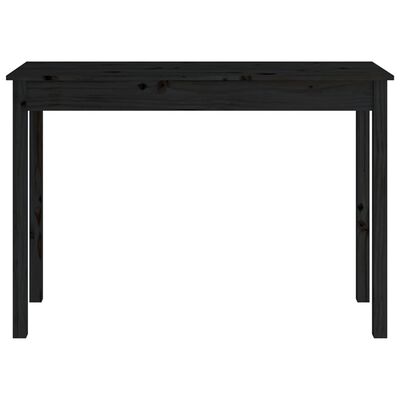 vidaXL Konzolový stolek černý 110 x 40 x 75 cm masivní borové dřevo