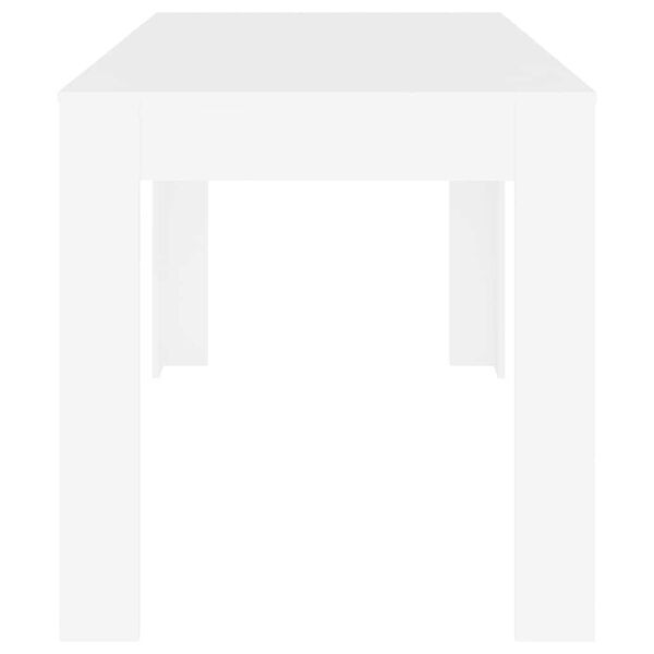 vidaXL Jídelní stůl bílý 140 x 74,5 x 76 cm kompozitní dřevo