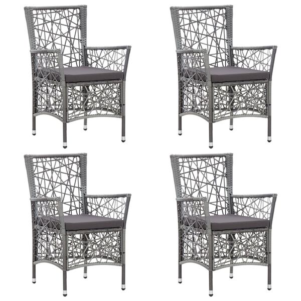 vidaXL 5d&iacute;ln&yacute; zahradn&iacute; j&iacute;deln&iacute; set &scaron;ed&yacute;