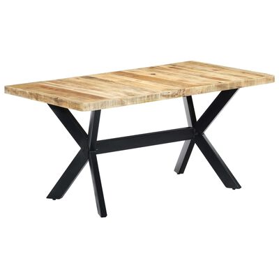 vidaXL Jídelní stůl 160 x 80 x 75 cm masivní hrubé mangovníkové dřevo