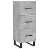 vidaXL Skř&iacute;ň highboard betonově &scaron;ed&aacute; 34,5x34x180 cm kompozitn&iacute; dřevo