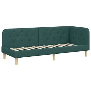 vidaXL Rohov&yacute; r&aacute;m postele Tmavě zelen&aacute; 80 x 200 cm textil