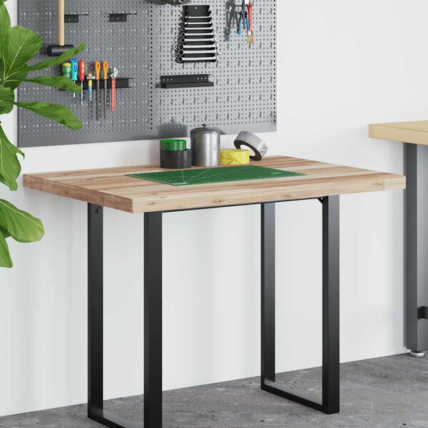 vidaXL Deska psac&iacute;ho stolu neo&scaron;etřen&aacute; 100 x 80 x 4 cm masivn&iacute; ak&aacute;cie