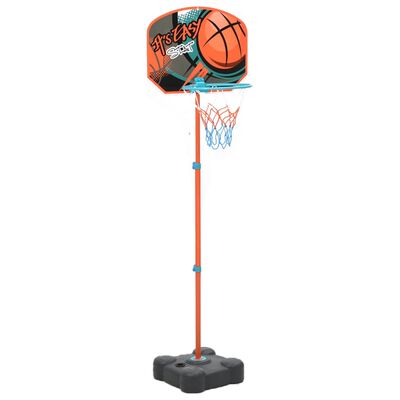 vidaXL Přenosný basketbalový set nastavitelný 109–141 cm