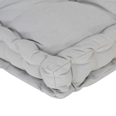 vidaXL Poduška na nábytek z palet bavlna 120 x 40 x 7 cm šedá