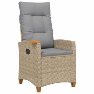 vidaXL Houpac&iacute; křeslo s odkl&aacute;dac&iacute;m stolkem 62 x 64 x 112 cm polyratan