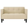 vidaXL Loveseat Sofa kr&eacute;mov&aacute; 111 cm textil