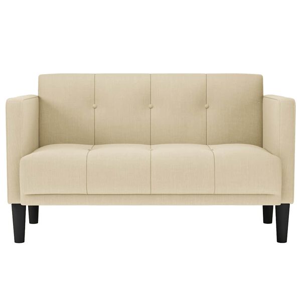 vidaXL Loveseat Sofa kr&eacute;mov&aacute; 111 cm textil