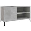 vidaXL Skř&iacute;ňka na LP desky betonově &scaron;ed&aacute; 84,5x38x48cm kompozitn&iacute; dřevo