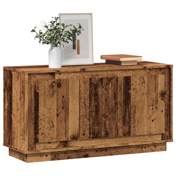 vidaXL Př&iacute;born&iacute;k old wood 102 x 35 x 55 cm kompozitn&iacute; dřevo