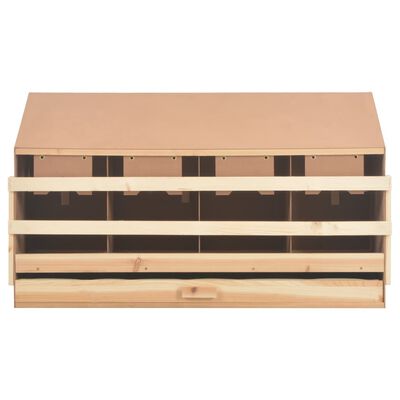 vidaXL Snáškové hnízdo 4 boxy 106 x 40 x 59 cm masivní borové dřevo