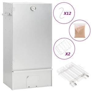 vidaXL Grilovac&iacute; trouba / ud&iacute;rna s gener&aacute;torem kouře pozinkovan&aacute; ocel