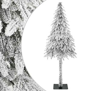vidaXL Uměl&yacute; v&aacute;nočn&iacute; stromeček B&iacute;l&aacute; 86 x 86 x 210 cm Polyethylen a kov