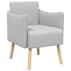 vidaXL Designov&eacute; křeslo Světle &scaron;ed&aacute; Zrnit&yacute; samet
