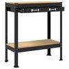 vidaXL Pracovn&iacute; lavice Čern&aacute; 81 x 41 x 145 cm kompozitn&iacute; dřevo