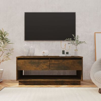 vidaXL TV skříňka kouřový dub 102 x 41 x 44 cm kompozitní dřevo