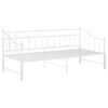 vidaXL Rám vysouvací postele/pohovky bílý kov 90 x 200 cm