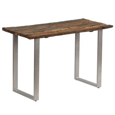vidaXL Jídelní stůl recyklované dřevo a ocel 118 x 55 x 76 cm