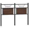 vidaXL N&aacute;hradn&iacute; čelo postele hněd&yacute; dub 120 cm kompozitn&iacute; dřevo a ocel