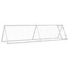 vidaXL Klec pro kuřata stř&iacute;brn&aacute; 400 x 105 x 91 cm pozinkovan&aacute; ocel