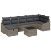 vidaXL Set pohovek s pol&scaron;t&aacute;řem 8 pcs polyratan