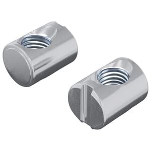 vidaXL V&aacute;lcov&aacute; matice 2 ks Stř&iacute;brn&aacute; M6 x 13 mm Železo