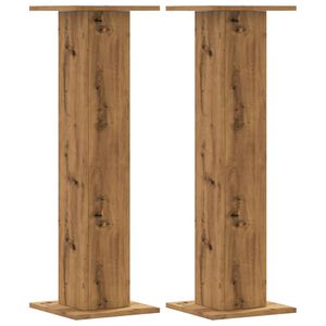 vidaXL Stojany na rostliny 2 ks dub artisan 30 x 30 x 95 cm kompozit