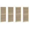 vidaXL Skř&iacute;ňov&eacute; dveře se dveřmi 4 pcs Př&iacute;rodn&iacute; 140,5 x 2,1 x 59,5 cm