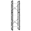 vidaXL Knihovna s 5 policemi b&iacute;l&aacute; 60 x 30 x 175 cm kompozitn&iacute; dřevo