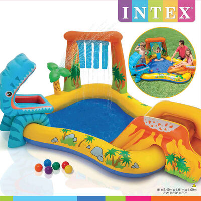 Intex Nafukovací bazén Dinosaur Play Center 249 x 191 x 109 cm 57444NP