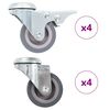 vidaXL 8 ks otočn&aacute; kolečka s otvorem pro &scaron;roub 50 mm