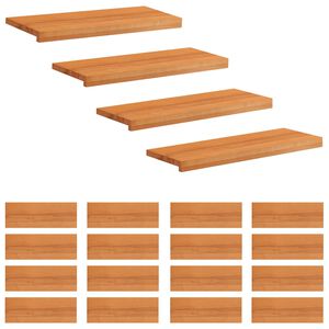 vidaXL Schodi&scaron;ťov&eacute; n&aacute;&scaron;lapy 20 ks 80 x 30 x 2 cm Světle hněd&aacute;
