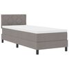 vidaXL Postel s boxspringem s LED p&aacute;sky Taupe 80 x 200 cm textil