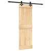 vidaXL Posuvn&eacute; dveře Přirozen&aacute; a čern&aacute; 70 x 210 cm