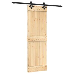 vidaXL Posuvn&eacute; dveře Přirozen&aacute; a čern&aacute; 70 x 210 cm