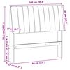 vidaXL Čalouněn&eacute; čelo postele Čern&aacute; 100 cm Masivn&iacute; borov&eacute; dřevo