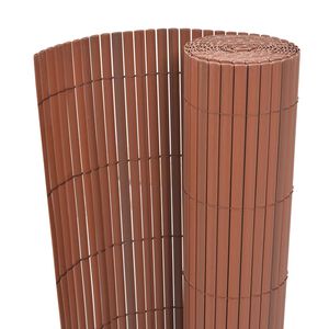 vidaXL Zahradn&iacute; plot Hněd&aacute; 150 x 500 cm PVC