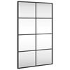 vidaXL N&aacute;stěnn&eacute; zrcadlo čern&eacute; 50 x 80 cm obd&eacute;ln&iacute;k železo