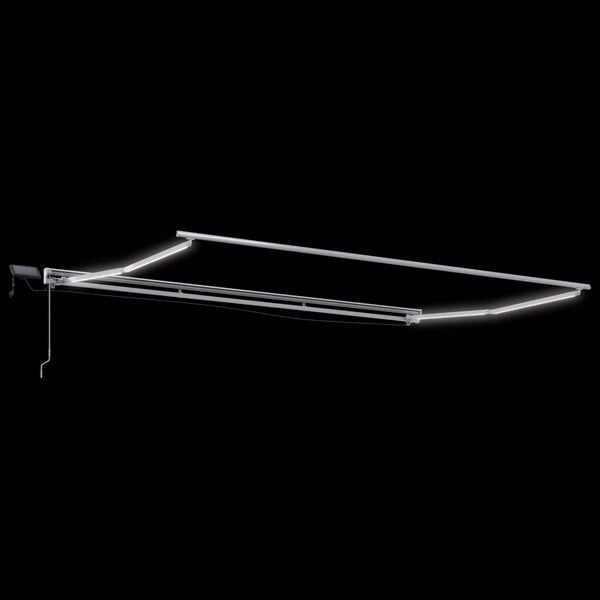 vidaXL Manu&aacute;ln&iacute; r&aacute;m mark&yacute;zy s LED B&iacute;l&yacute; 4 x 2 m Hlin&iacute;k